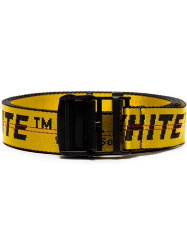 Off White Industrial Yellow Belt